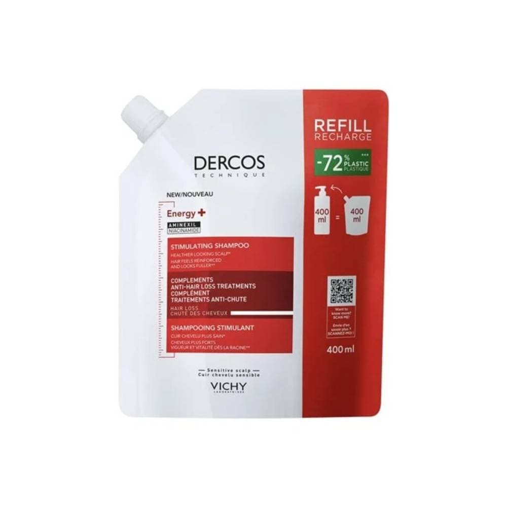 Vichy Dercos Energisant Refill Σαμπουάν Για Τριχόπτωση 400ml
